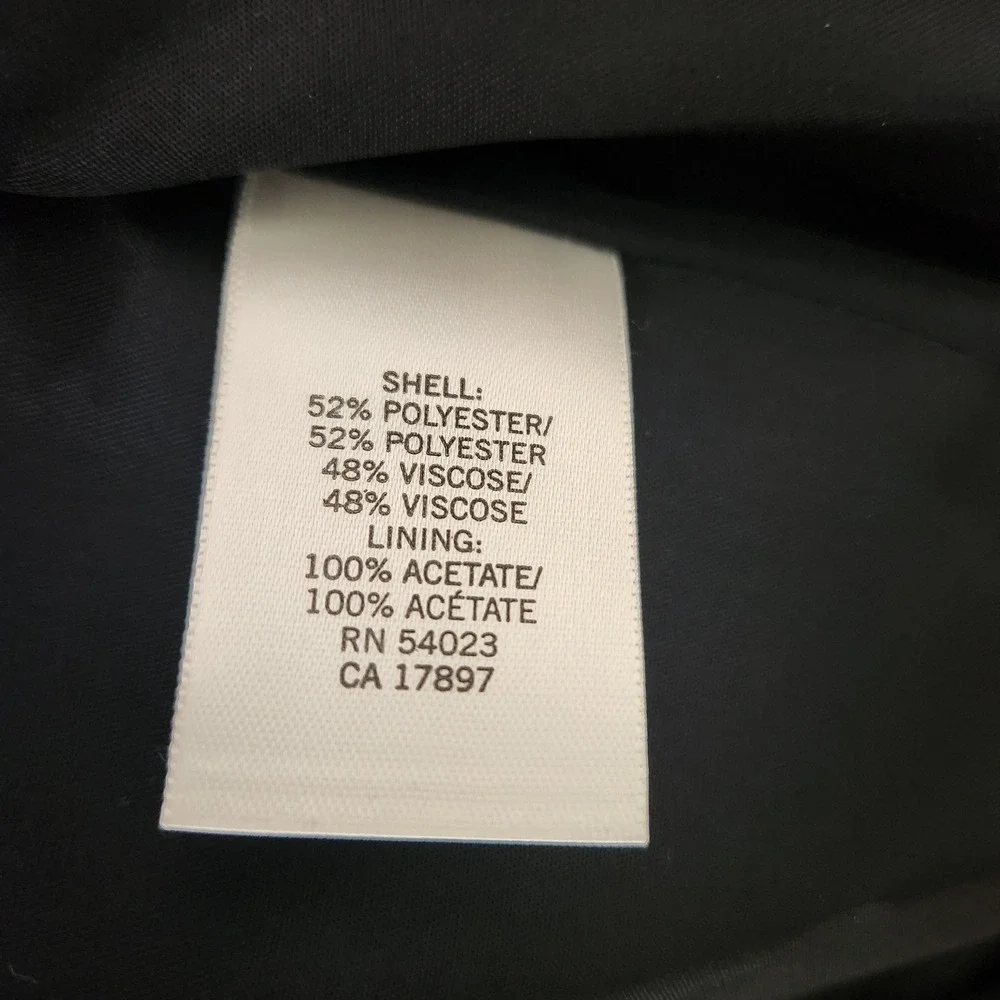 Banana Republic‎ Mens 38R Pinstripe Blazer Jacket Charcoal 2-Button Suit Coat